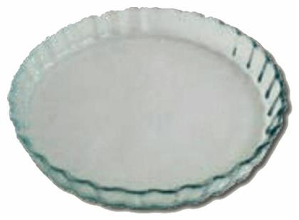 Mijotex Τάρτας Στρογγυλό Πυρίμαχο Σκεύος για Τάρτα Γυάλινο 1200ml