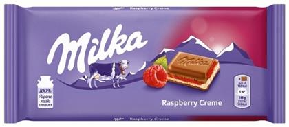 Milka Σοκολάτα Γάλακτος Raspberry Creme 100gr