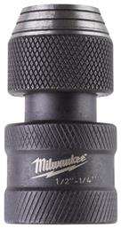 Milwaukee 4932471828 Τσοκ Ταχείας 1/2'' Τετράγωνο σε 1/4'' Εξάγωνο από το Esmarket