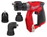 Milwaukee M12 FDDXKIT-202X Δραπανοκατσάβιδο Μπαταρίας Brushless 12V 2x2Ah