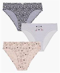 Minerva Cat Faces Παιδικό Σετ με Βρακάκια Πολύχρωμα 3τμχ