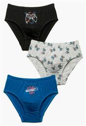 Minerva Level Up Παιδικό Σετ με Βρακάκια Μπλε 3τμχ