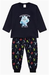 Minerva Παιδική Πιτζάμα Χειμωνιάτικη Monster