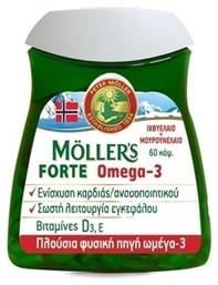 Moller's Forte Omega 3 Μουρουνέλαιο και Ιχθυέλαιο Κατάλληλο για Παιδιά 60 κάψουλες από το Pharm24