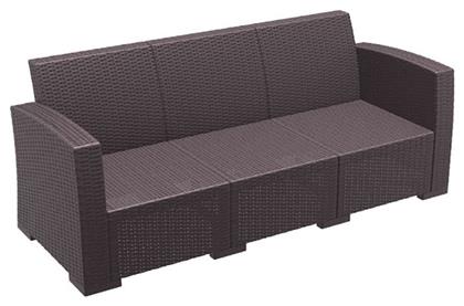 Monaco Τριθέσιος Καναπές Εξωτερικού Χώρου Rattan 198x79x79cm από το Esmarket