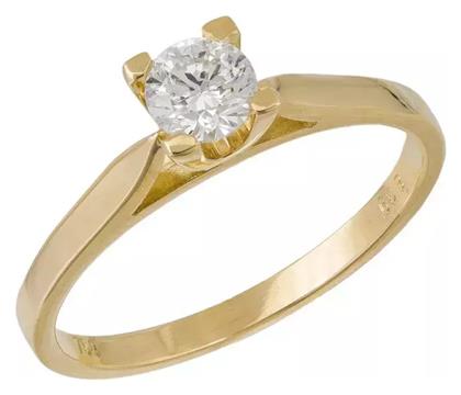 Μονόπετρο από Χρυσό 18Κ