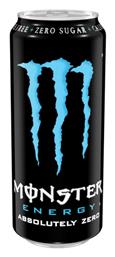 Monster Absolutely Zero Energy Drink με Ανθρακικό, Χωρίς Ζάχαρη 500ml