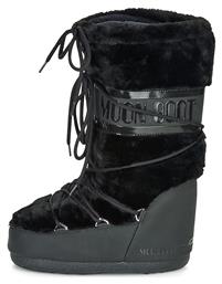 Moon Boot Γυναικείες Μπότες Χιονιού με Γούνα Μαύρες