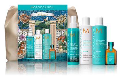 Moroccanoil Holiday Repair Σετ Θεραπείας Μαλλιών με Σαμπουάν, Conditioner και Treatment 5τμχ