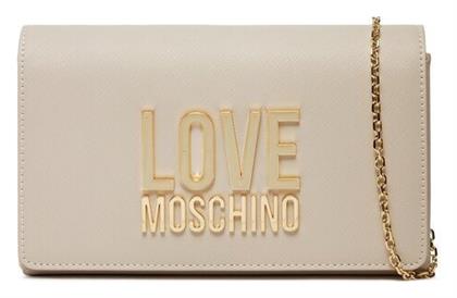 Moschino Γυναικεία Τσάντα Χιαστί Μπεζ