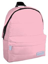 Must Monochrome Puffy με 1 Κεντρική Θήκη Τσάντα Πλάτης Ροζ 22lt