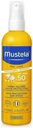 Mustela Αδιάβροχο Βρεφικό Αντηλιακό Spray για Πρόσωπο & Σώμα SPF50 200ml από το Pharm24