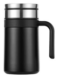 MYZ094 Μπουκάλι Θερμός Ανοξείδωτο Black 420ml