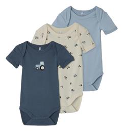 Name It Baby Train Σετ Βρεφικό Φορμάκι Κοντομάνικο 3τμχ