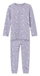 Name It Παιδική Πιτζάμα Χειμωνιάτικη Βαμβακερή Levandr Aura Unicorn