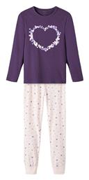 Name It Παιδική Πιτζάμα Χειμωνιάτικη Βαμβακερή Μωβ