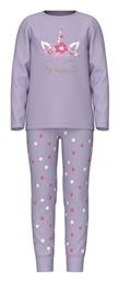 Name It Παιδική Πιτζάμα Χειμωνιάτικη Βαμβακερή Pastel Lilac