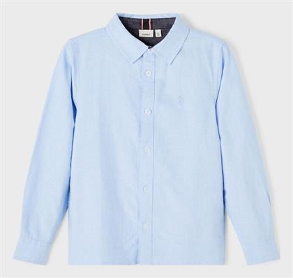 Name It Παιδικό Μονόχρωμο Πουκάμισο Μακρυμάνικο