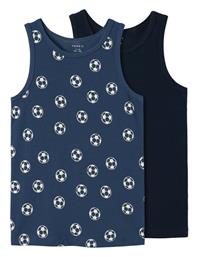 Name It Παιδικό Σετ με Φανελάκια Αμάνικα Μπλε 2τμχ