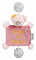 Nattou Σήμα Baby on Board Κουκλάκι με Βεντούζα Iris & Lali Ροζ