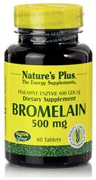 Nature's Plus Bromelain χωρίς Γλουτένη 500mg 60 ταμπλέτες