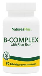 Nature's Plus Energy Support B-complex with Rice Bran Βιταμίνη για Ενέργεια, Ενίσχυση του Ανοσοποιητικού & το Νευρικό Σύστημα 90 ταμπλέτες από το Pharm24