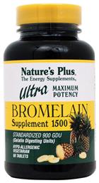 Nature's Plus Ultra Bromelain χωρίς Γλουτένη 1500mg 60 ταμπλέτες