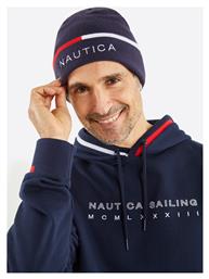 Nautica Beanie Unisex Σκούφος Πλεκτός σε Navy Μπλε χρώμα