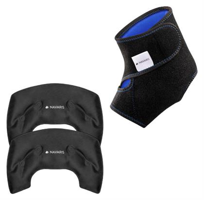 Navaris Επίθεμα Gel Κρυοθεραπείας/Θερμοθεραπείας για τον Αστράγαλο 13x18cm