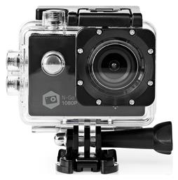 Nedis ACAM21BK Action Camera HD (720p) Υποβρύχια με WiFi Μαύρη με Οθόνη 2''