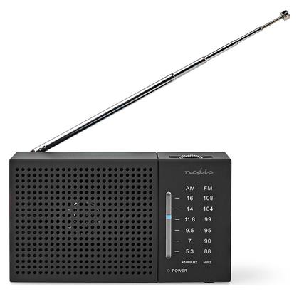 Nedis RDFM1200BK Ραδιοφωνάκι Μπαταρίας Μαύρο