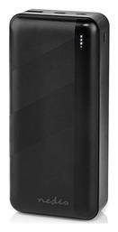 Nedis UPBKPD30000 Power Bank 30000mAh 20W με Θύρα USB-A και Θύρα USB-C Power Delivery Μαύρο