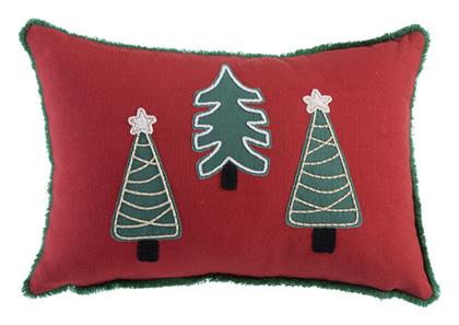 Nef-Nef Homeware Χριστουγεννιάτικο Διακοσμητικό Μαξιλάρι Μακρόστενο Κόκκινο 30x45εκ.