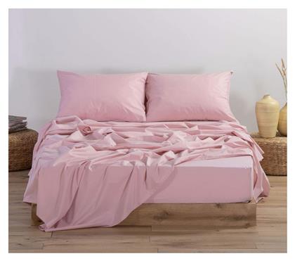 Nef-Nef Homeware Υπέρδιπλο 160x200+30εκ. με Λάστιχο Basic 1011 Pink