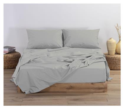 Nef-Nef Homeware King Size 180x200+35εκ. με Λάστιχο Basic 1212-silver Grey