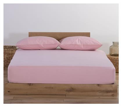 Nef-Nef Homeware King Size 180x200+35εκ. με Λάστιχο Jersey 1018 Pink