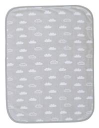 Nef-Nef Homeware Κουβέρτα Κούνιας Clouds Βελουτέ Γκρι Γκρι 100x140εκ.