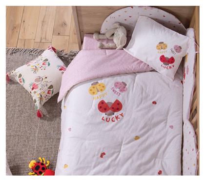 Nef-Nef Homeware Lady Bug Βρεφικό Κουβερλί Βαμβακερό Ecru 110x140cm