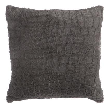 Nef-Nef Homeware Μαξιλάρι Καναπέ Home από Βελούδο Grey 45x45εκ.