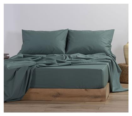 Nef-Nef Homeware Μονό 100x200+30εκ. με Λάστιχο Basic 1172 Green