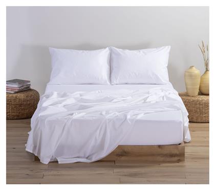 Nef-Nef Homeware Μονό 100x200+30εκ. με Λάστιχο Basic 200 White