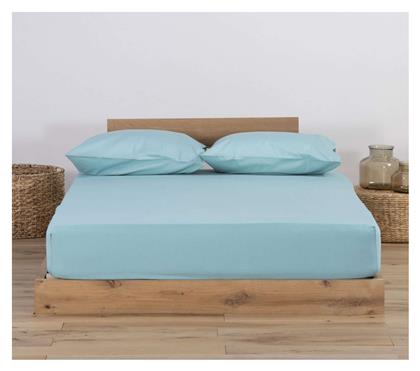 Nef-Nef Homeware Μονό 100x200+30εκ. με Λάστιχο Jersey 1019 Aqua