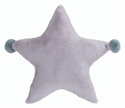 Nef-Nef Homeware Παιδικό Διακοσμητικό Μαξιλάρι Baby Star Γκρι Μ45xΥ45εκ.