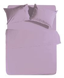 Nef-Nef Homeware Σεντόνι Υπέρδιπλο με Λάστιχο 160x200+30εκ. Basic Lavender