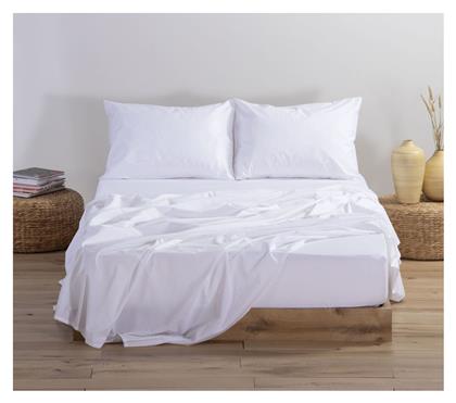 Nef-Nef Homeware King Size 180x200+35εκ. με Λάστιχο Basic White