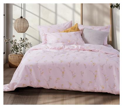 Nef-Nef Homeware Σετ Υπέρδιπλο 4τμχ 160x200+35εκ. με Λάστιχο Irida Ροζ