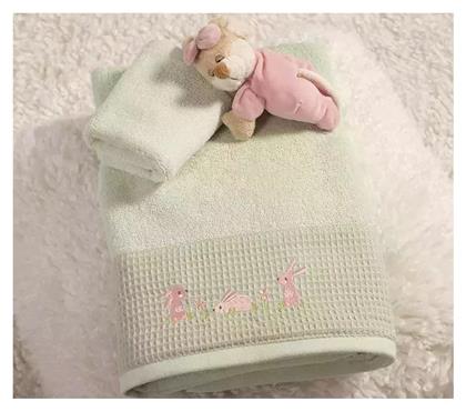 Nef-Nef Homeware Σετ Βρεφικές Πετσέτες 2τμχ Πράσινες Βάρους 420gr/m²