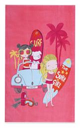 Nef-Nef Homeware Surfer Girls Παιδική Πετσέτα Θαλάσσης Ροζ 120x70εκ. από το Designdrops