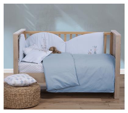 Nef-Nef Homeware Βρεφική Παπλωματοθήκη Basic Γαλάζια 110x150εκ.