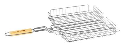 Neka Διπλή Σχάρα Ψησίματος Χρωμίου 34x31εκ.